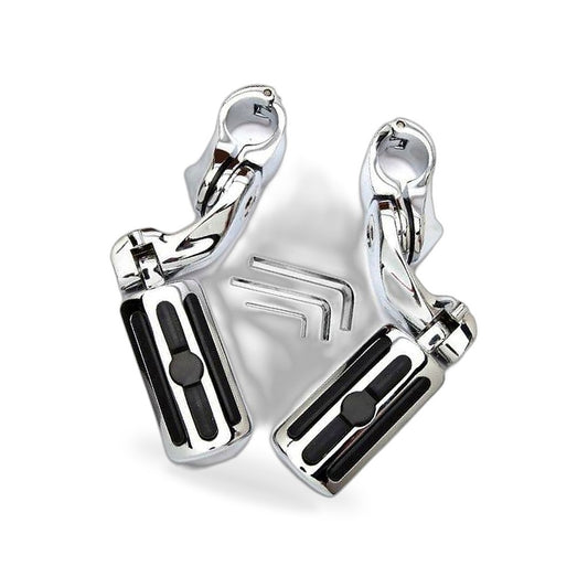 1-1 4 inch Motorcycle Highway Foot Pegs Chrome Engine Guard Suitable for Harley Davi