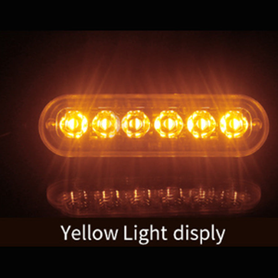 {{ 10 Pcs Amber Recovery Strobe 6 LED Lights Orange Grill Breakdown Flashing Beacon }} - Buy Car Parts Online at {{ Kaka Auto Parts }}.