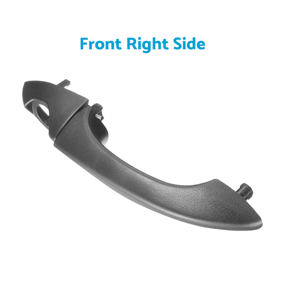 Outer Door Handle Front Right Side RHD Dumb Black Suitable For BMW X5 E53 2000¡§C2006