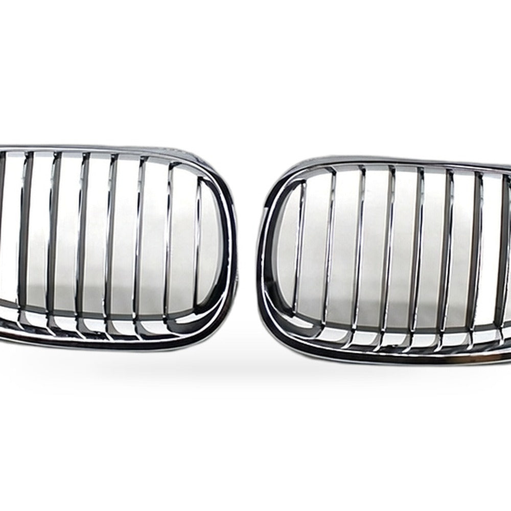 Semi-Chrome Plated Front Grille Suitable for BMW 5 Series E60 E61 2004-2009 - XQ1