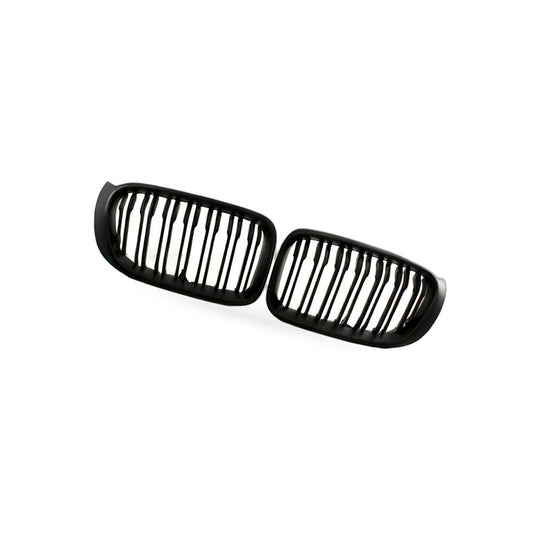 Front Bumper Double Line Grille Suitable for BMW X3 X4 F25 F26 2014-2016