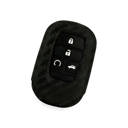 Carbon Fiber Silicone Key Fob Case Suitable for Honda Civic 11th Gen