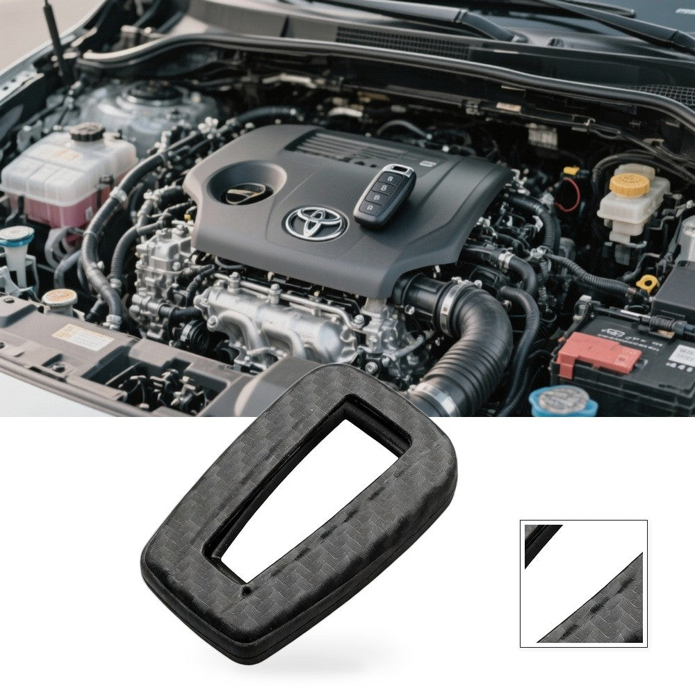 Carbon Fiber Silicone Key Fob Cover Suitable for Toyota Camry Corolla RAV4 Yaris