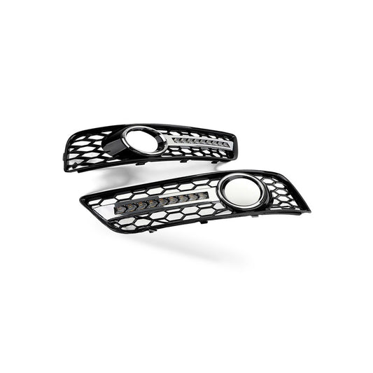 Fog Light Grille with LED DRL Suitable for Audi A3 S3 RS3 2007-2012 8P