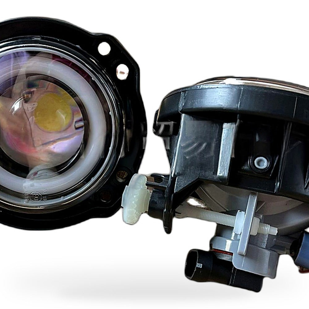 LED Fog Light Angel Eye White Lens Suitable for Toyota Avanza 2012-2019 Daytime - XQ1
