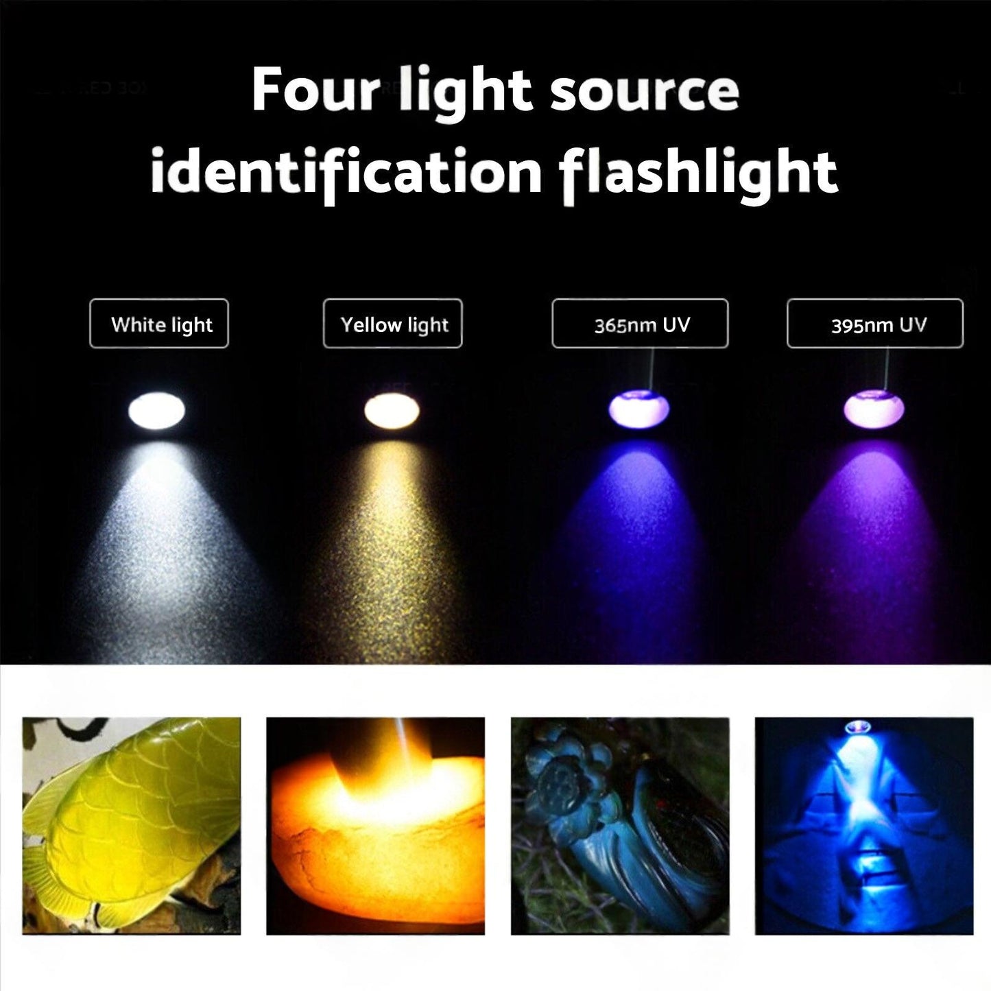 Professional 4-in-1 LED Gemstone Identification Light Suitable For Gemologists