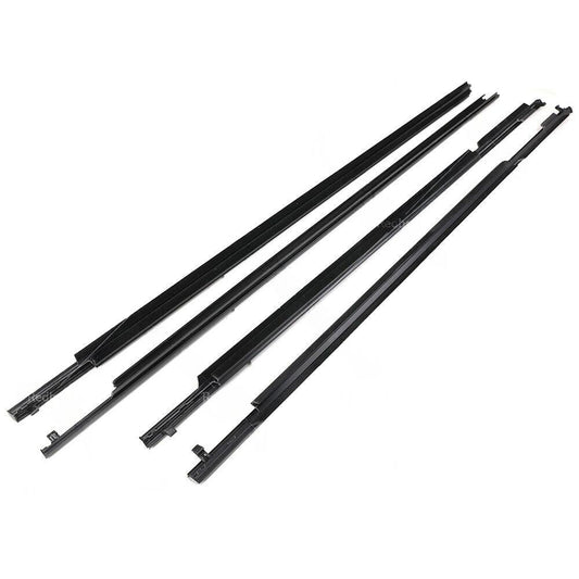 4x Door Glass Seal Weatherstrip Suitable For Toyota Landcruiser Prado 120 Series