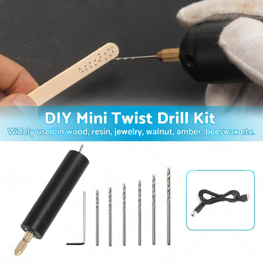 Mini Electric Hand Drill USB Hole Punch DIY Small Jewelry Portable Grinding Tool