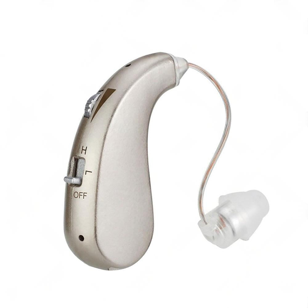 Rechargeable Digital Hearing Aid Severe Loss BTE Ear Aid HIGH-POWER Tool Kit