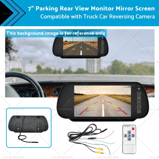7 inch Parking Rear View Monitor Mirror Screen Suitable for Truck Reversing Camera