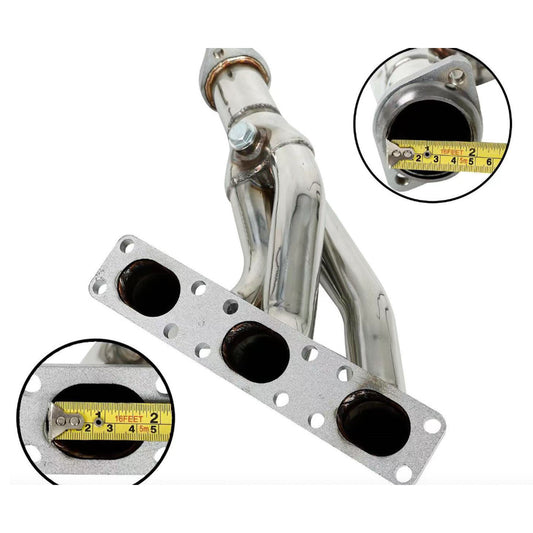 Exhaust Header 6-2-1 Design Suitable For BMW E46 E39 Z3 2.5L 2.8L 3.0L L6 96-02
