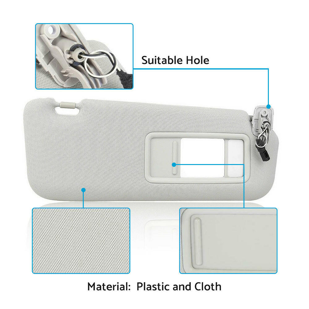 Right Side Sun Visor Sunshade With Mirror Grey Suitable For Mazda CX-9 2010¡§C2015