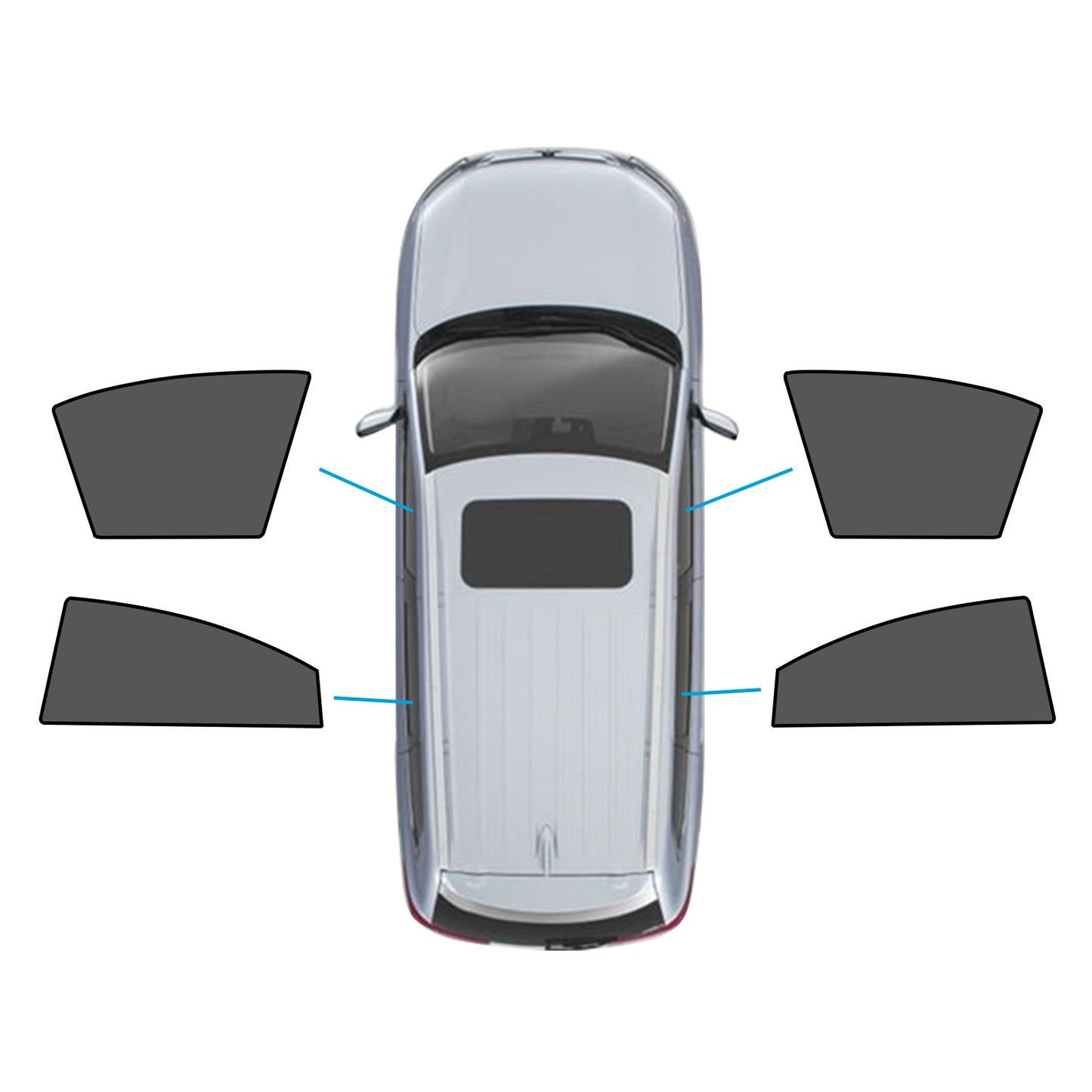{{ Front+Rear Car Window Shades Suitable for Mazda 6 Liftback 2nd Gen GH 2007-2012 }} - Buy Car Parts Online at {{ Kaka Auto Parts }}.