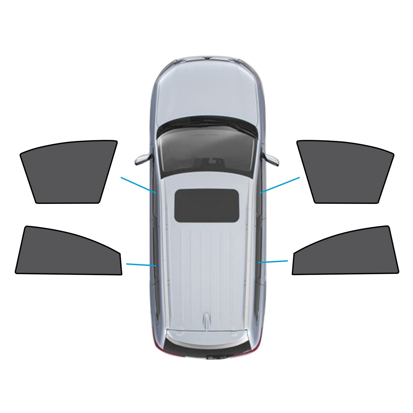 {{ 2x Car WindowShades Suitable for Mazda 6 Liftback 2nd Gen GH 07-12 UV Protection }} - Buy Car Parts Online at {{ Kaka Auto Parts }}.