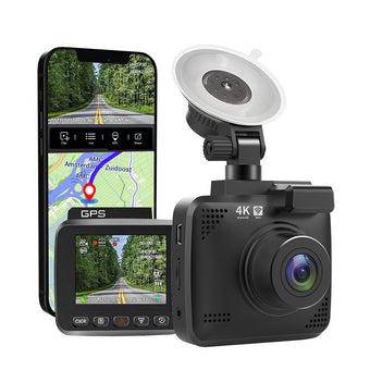 compare product 4K Car Dash Camera Recorder Suitable For Vehicles Built-in WiFi GPS UHD 2160P LCD 170?? WDR Night Vision