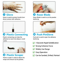 Strong Powder Adhesive Repair Kit ¡§C 7s Quick Bonding Glue for Multi-Surface Fixing