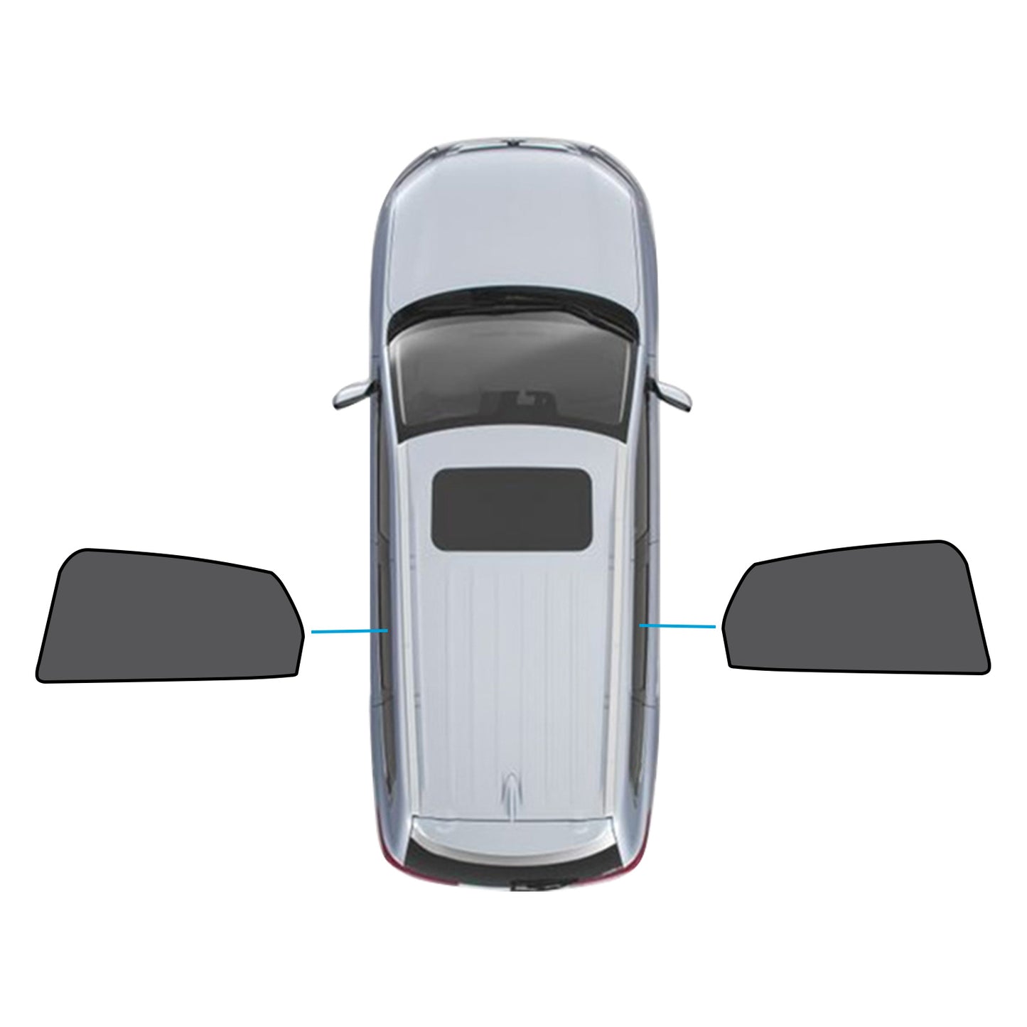 {{ 2x Rear Magnetic Car Window Sun Shades Suitable for Mazda CX-3 CX3 2015-Current }} - Buy Car Parts Online at {{ Kaka Auto Parts }}.