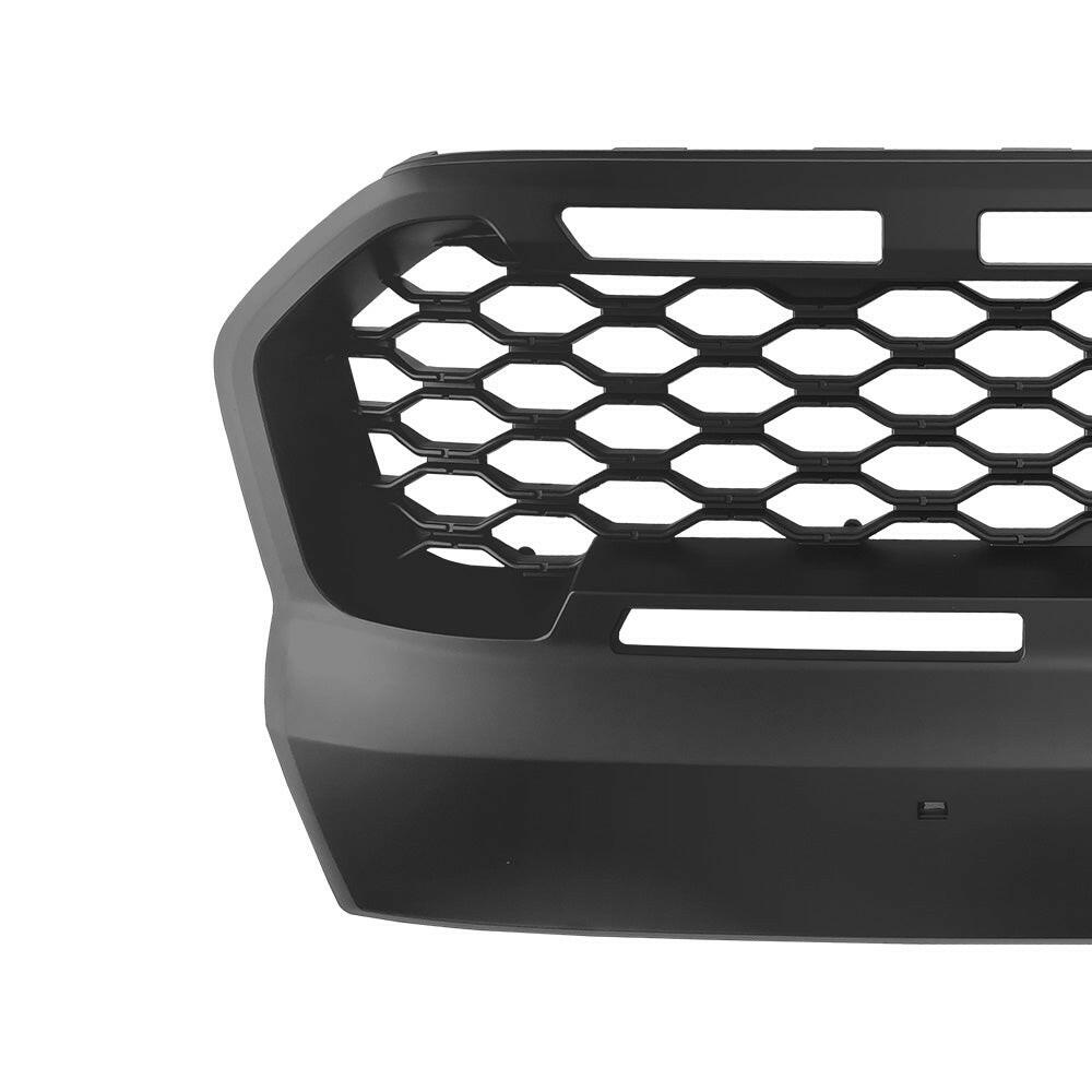 Matte Black Front Mesh Grill Suitable For Ford Ranger PX2 WT 2015-2018