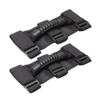 2x Off-Road Roll Grab Bar Handles Suitable For Jeep Wrangler JT / JL / JK / TJ Black