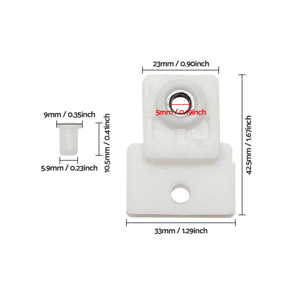 2x Left & Right Door Window Glass Track Clip Suitable For Isuzu D-Max Holden Colorado Rodeo 2002¡§C2019