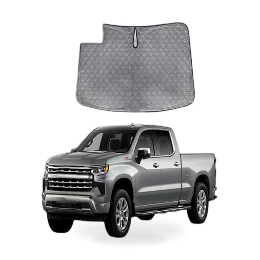 6 Layer Thick WindScreen Sun Shade for Chevrolet Silverado 19-25 UV Protection - ZT2