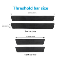 4x Front & Rear Door Sill Threshold Sticker Suitable For Ford Ranger Wildtrak
