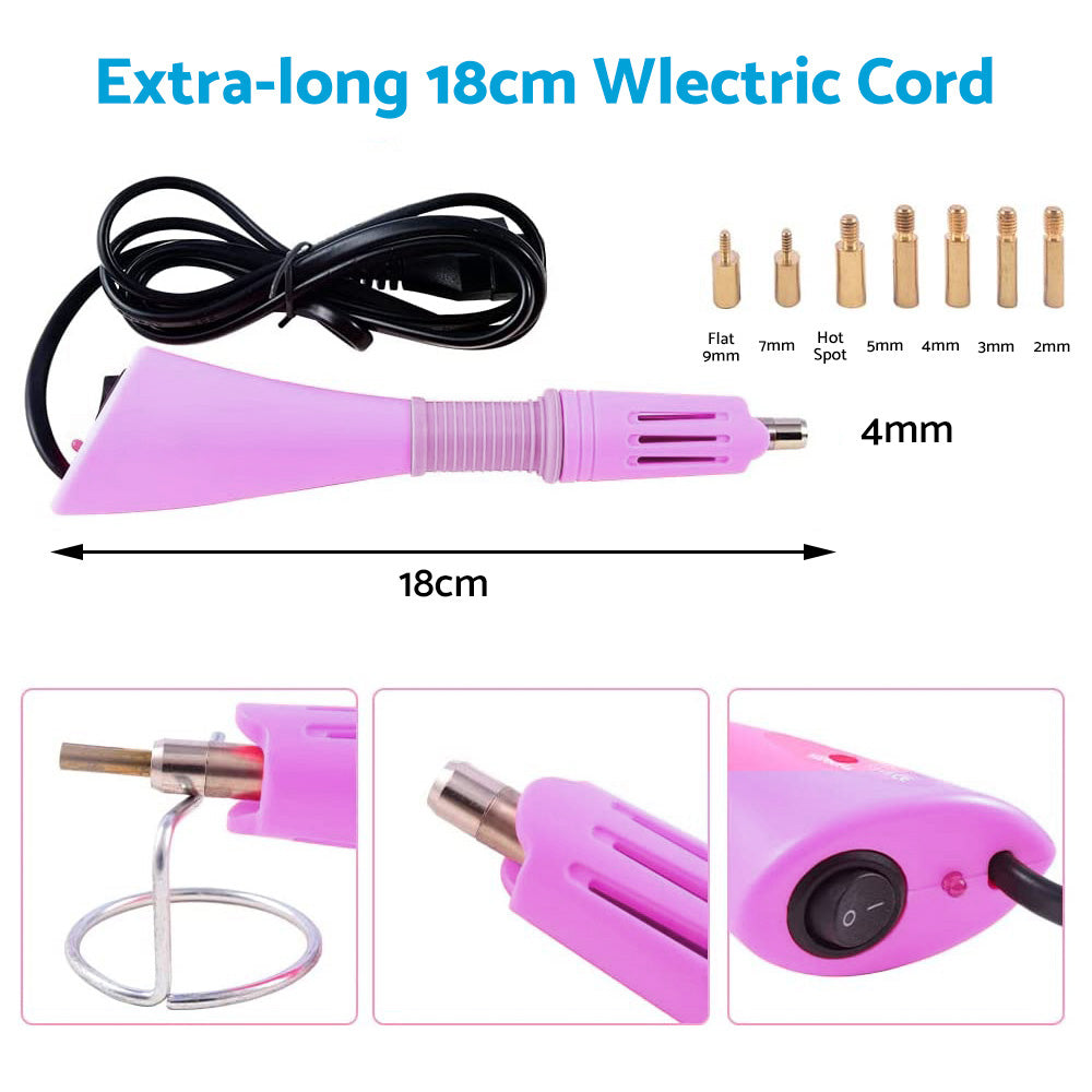 Applicator Wand Heat Gun for Hot fix Hotfix Rhinestone Crystal Tool AU plug