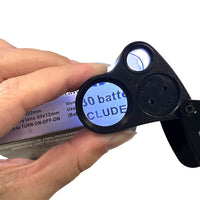 60x30mm Pocket Jeweller?¡¥s Eye Loupe Magnifier With LED Light Suitable For Jewelry