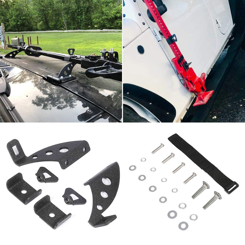 Jack Mount Bracket Hood  and  Rear Door Hinge Suitable for Jeep Wrangler JK JL 07-18