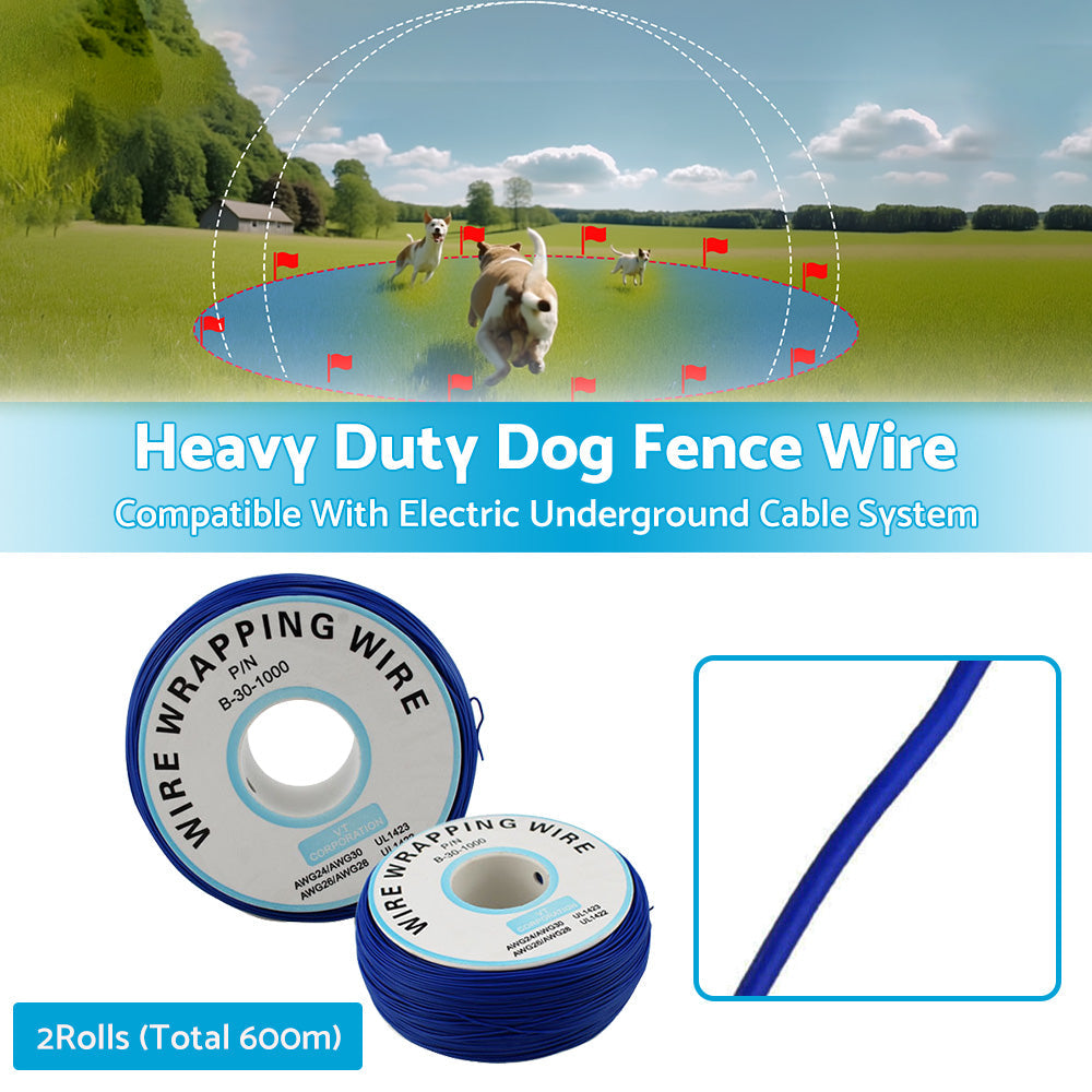 600m Dog Fence Wire Heavy Duty Copper Electric Underground Cable System
