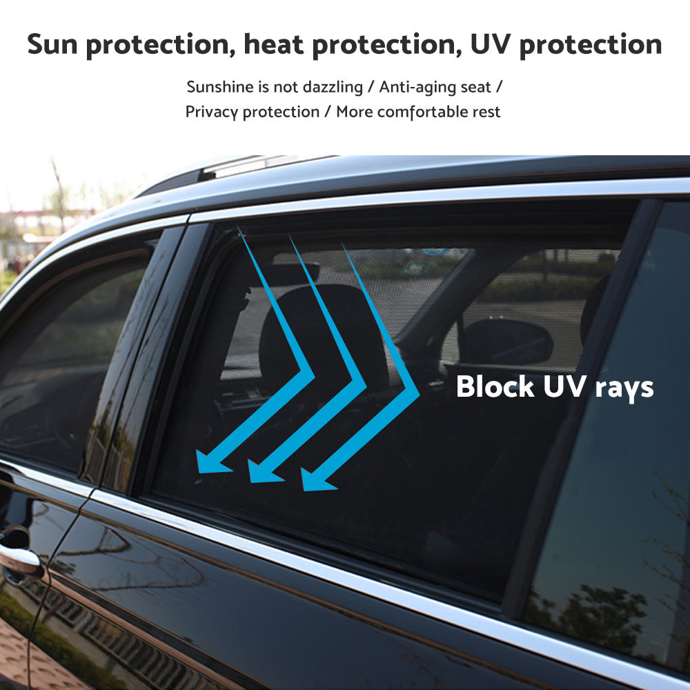 4x Magnetic Car Window Privacy Sun Shades Suitable For Ford Ranger PX2 3 2015-now
