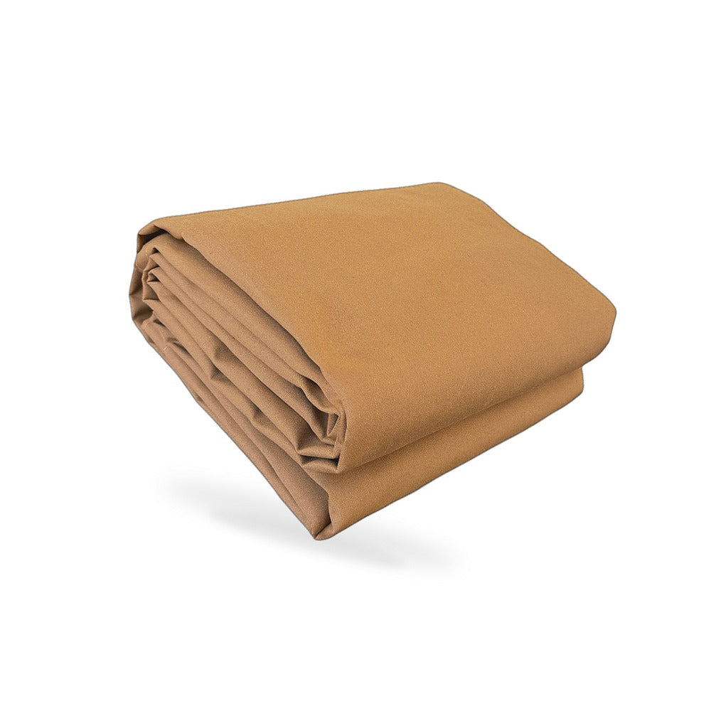 400cmx500cm Heavy Duty Dark Tan Canvas Tarp Waterproof UV Resistant - BD3