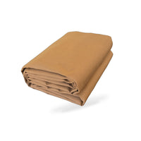400cmx500cm Heavy Duty Dark Tan Canvas Tarp Waterproof UV Resistant - BD4