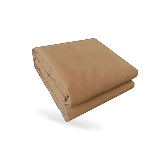 200x400cm Heavy Duty Canvas Tarp Waterproof UV Resistant Tan - Suitable for Car