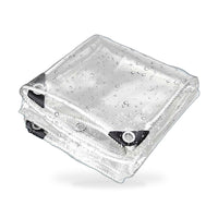 200cmx300cm Clear PVC Tarp Heavy Duty Waterproof Plant Cover with Grommets - ZT3