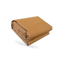 300x300cm Heavy Duty Dark Tan Canvas Tarp Waterproof UV Resistant Suitable for - BD3