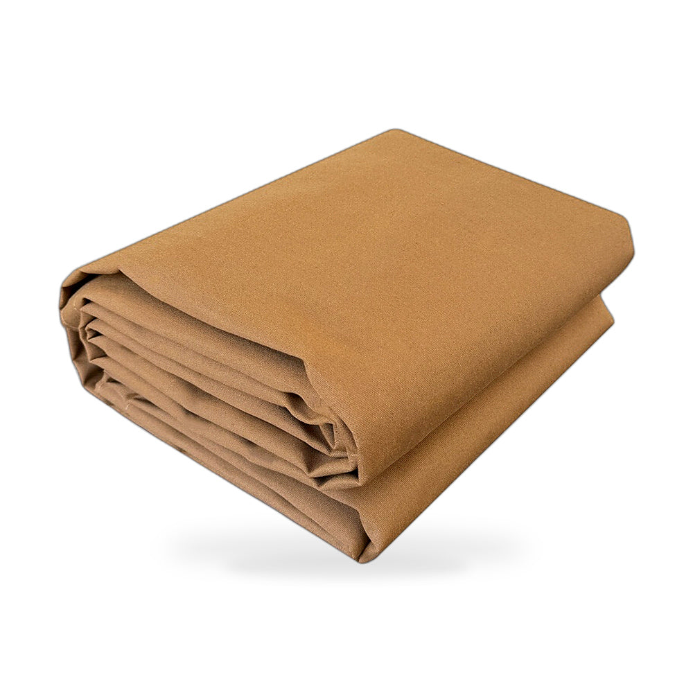 300x300cm Heavy Duty Dark Tan Canvas Tarp Waterproof UV Resistant Suitable for - ZT3