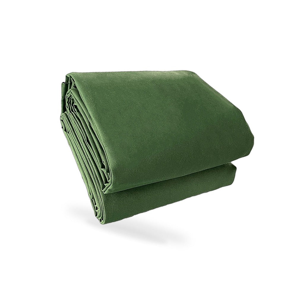 370x610cm Heavy Duty Canvas Tarp Waterproof Tear UV Resistant Suitable for Car - BD3