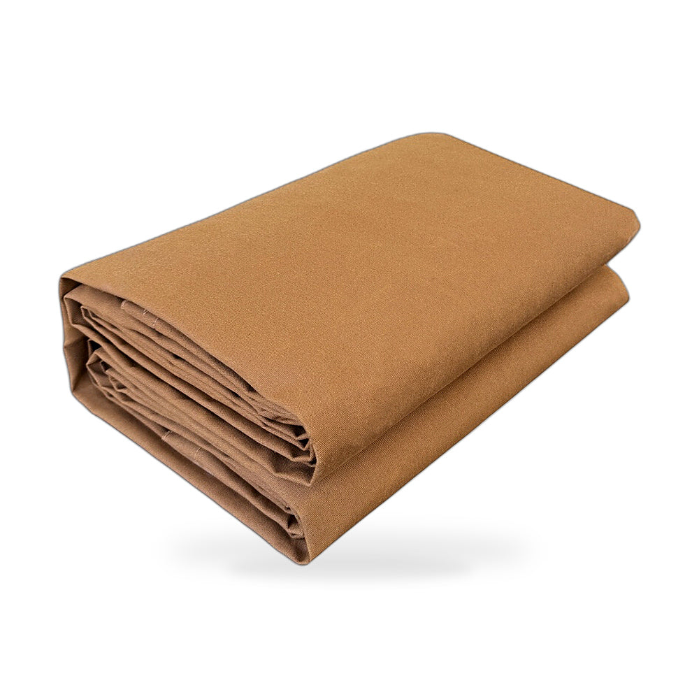 Heavy Duty Canvas Tarp 300x400cm Waterproof UV Resistant Dark Tan Suitable for - ZT3