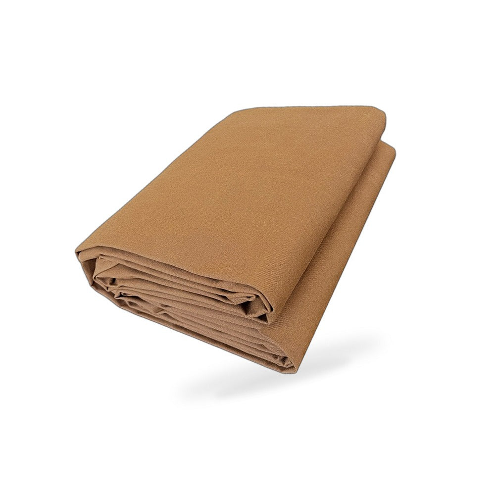 200cm x 400cm Heavy Duty Dark Tan Canvas Tarp Waterproof UV Resistant Suitable - BD4