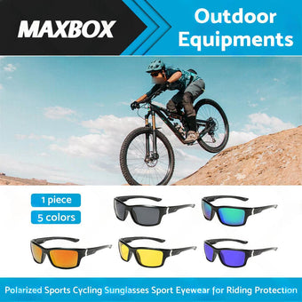 compare product Men Polarized Sports Sunglasses Running Cycling Wrap Around Fishing Driving