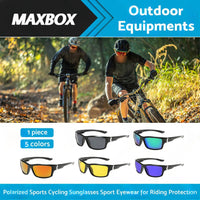 Men Polarized Sports Sunglasses Running Cycling Wrap Around Fishing Driving