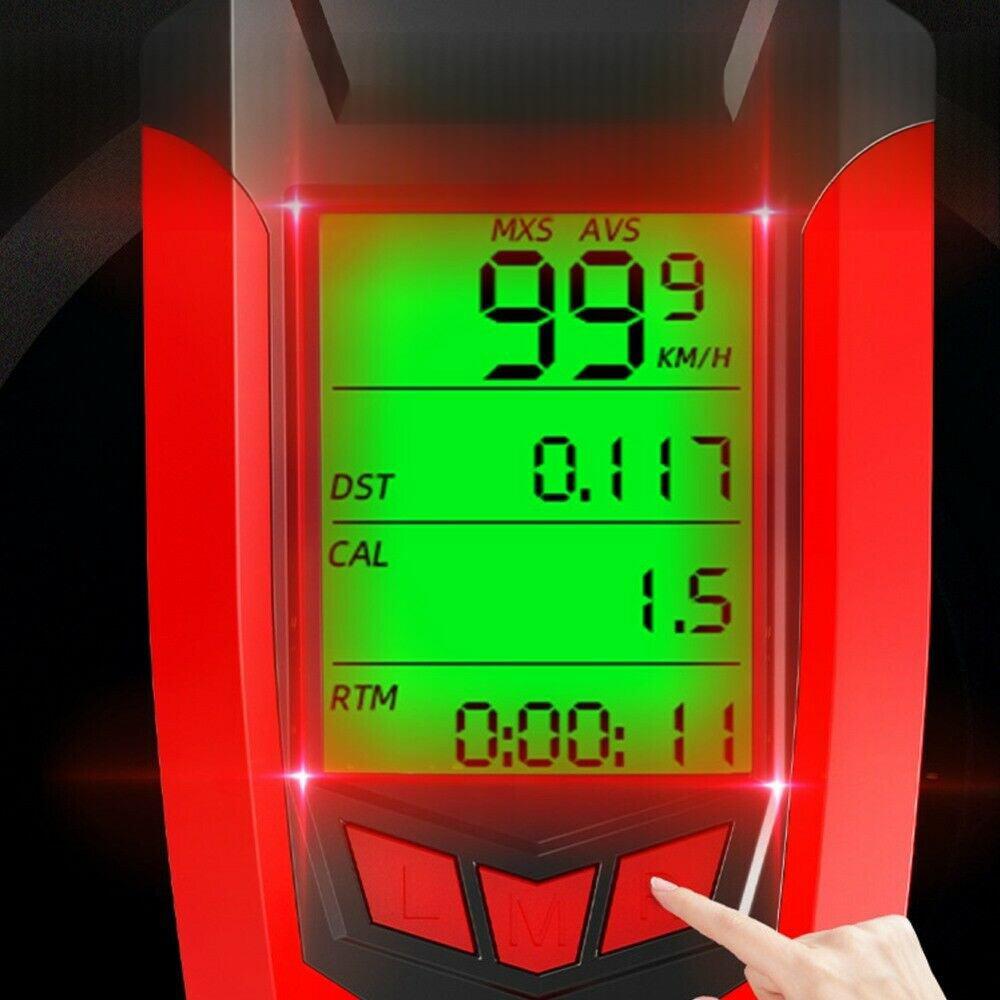 LED Bicycle Headlight with Horn and Speedometer USB-Rechargeable Front Bike Light Suitable For Bicycles