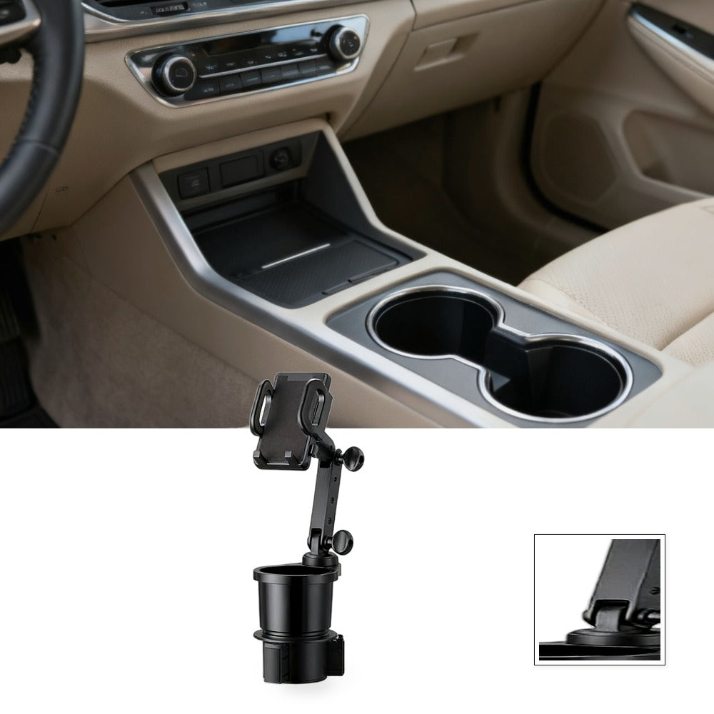 2-in-1 Universal Car Cup Holder Phone & GPS Mount Suitable For Adjustable 360?? Angle