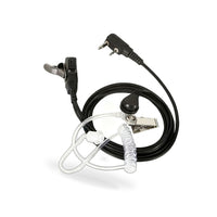 2PCS Covert Acoustic Tube Earpiece Headset Mic Suitable for Kenwood