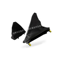Set Handbrake and T-Bar Boot Cover Black Leather Suitable for Ford Falcon FG FG-