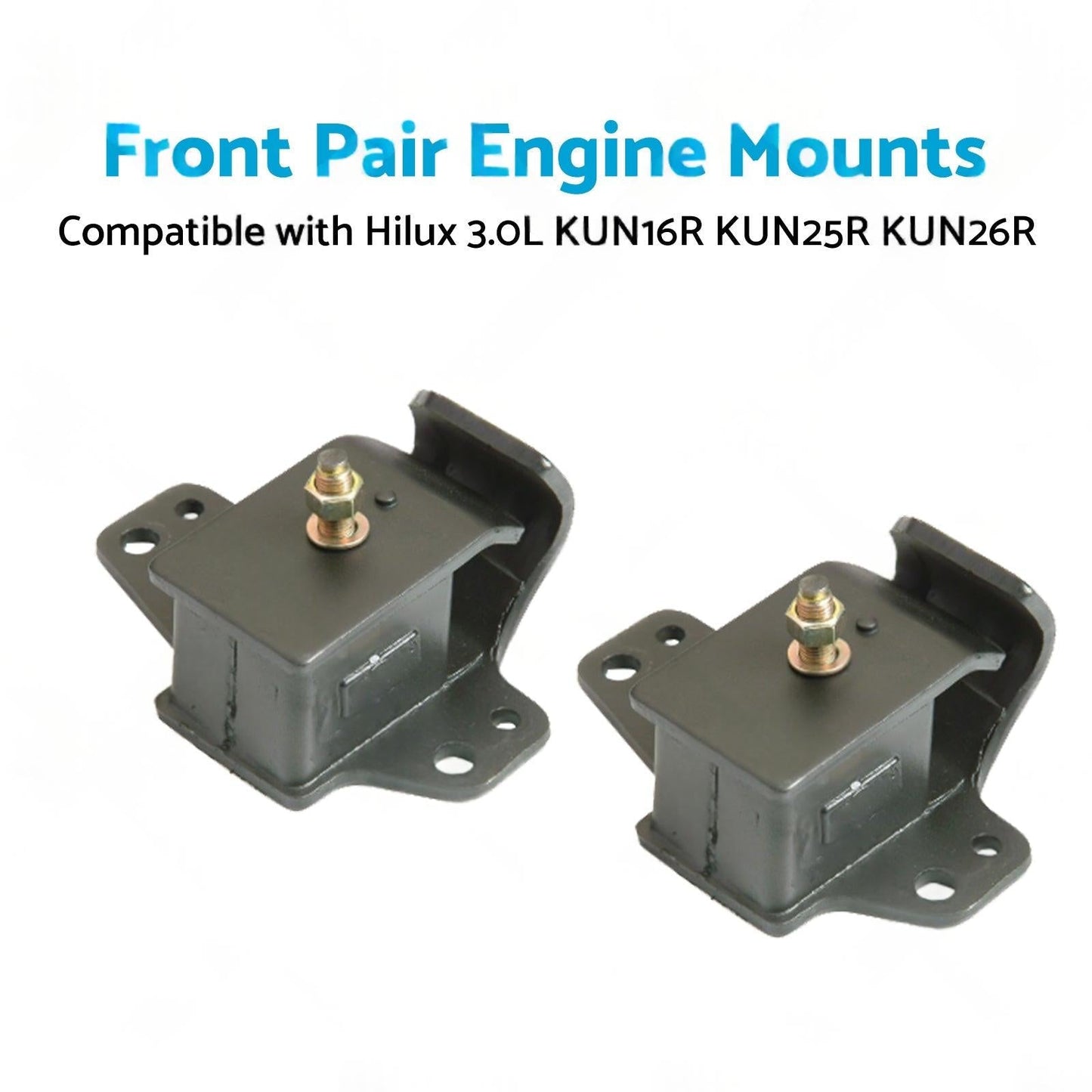Front Pair Engine Mounts Suitable for Hilux 3. 0L KUN26R KUN16R KUN25R 05-16