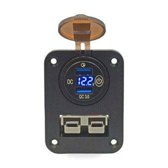 compare product 50A Dual USB Socket Flush Mount Recessed Plate Suitable for QC 3.0