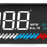 Head Up Display Suitable for Most Vehicles 3.5inch OBD GPS Dual System