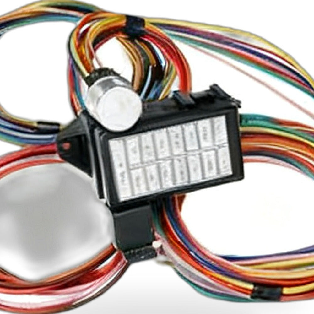 14 Circuit Wiring Harness Suitable for Street Hot Rat Rod Custom Universal Wire